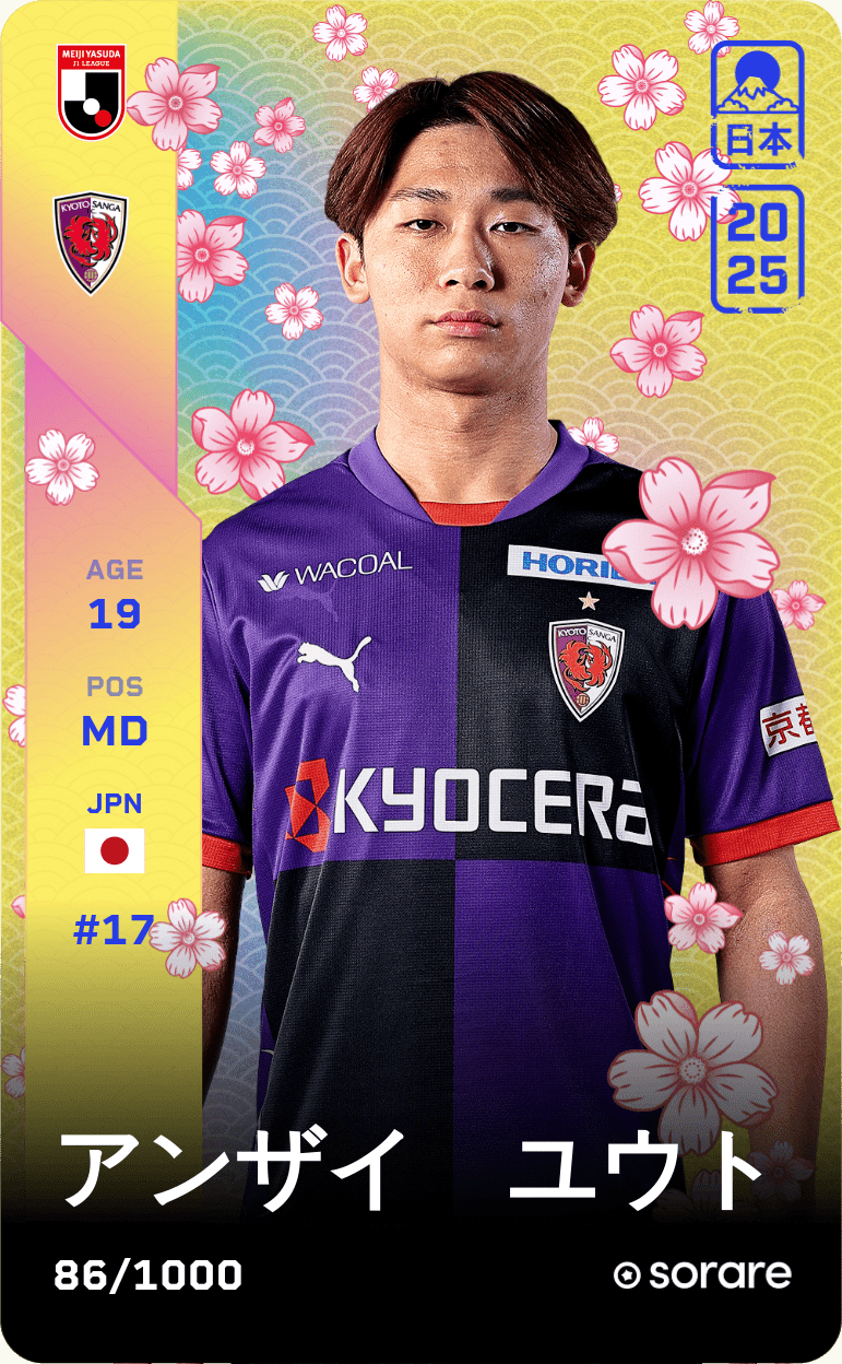 Yuto Anzai 2025-26 • Limited 86/1000