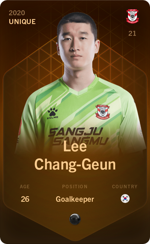 Sorare - Sorare Official - Lee Chang-Geun 2020-21 • Unique - NFT # 105241554436686163018284181988837700837437005375570880833004643778310118566760