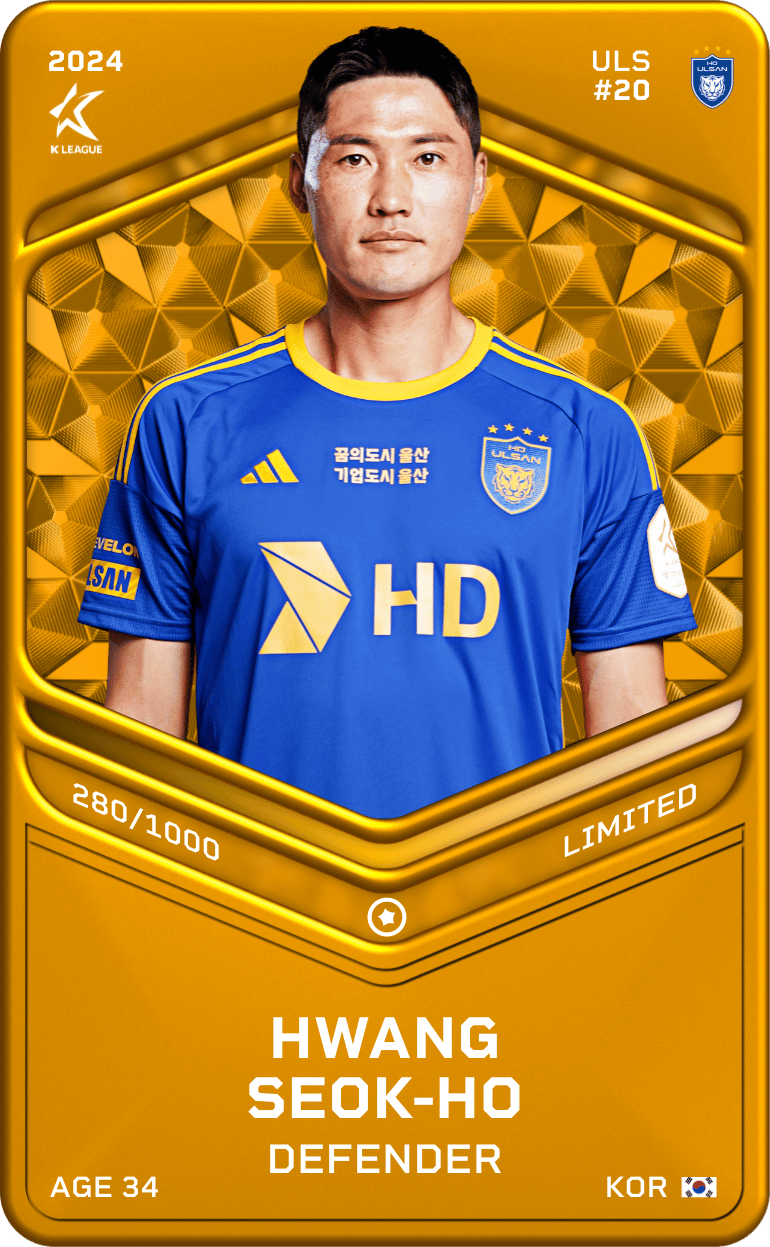 HWANG Seok Ho 2024-25 • Limited 280/1000