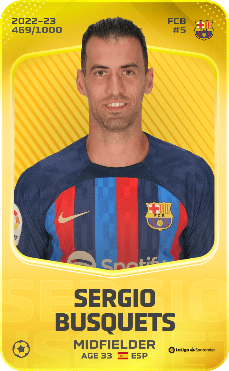 Sergio Busquets 2022-23 • Limited 469/1000