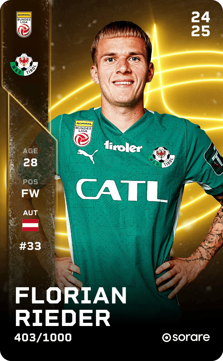 Florian Rieder 2024-25 • Limited 403/1000