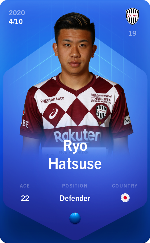Sorare - Sorare Official - Ryo Hatsuse 2020-21 • Super Rare 4/10 - NFT # 84045313572730766450244062967794223569026678348079436627332935350747125132451