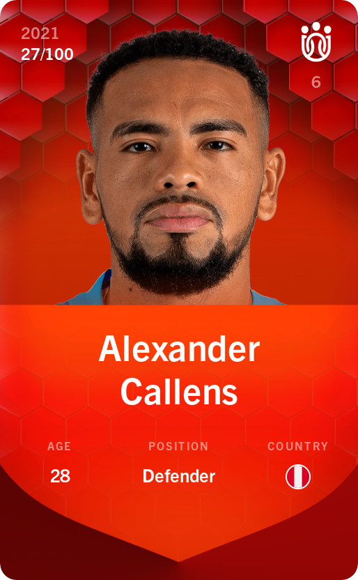 Sorare - Sorare Official - Alexander Callens 2021-22 • Rare 27/100 - NFT # 108987344261916583102188422561909910555489754686849332170495165057045106710831