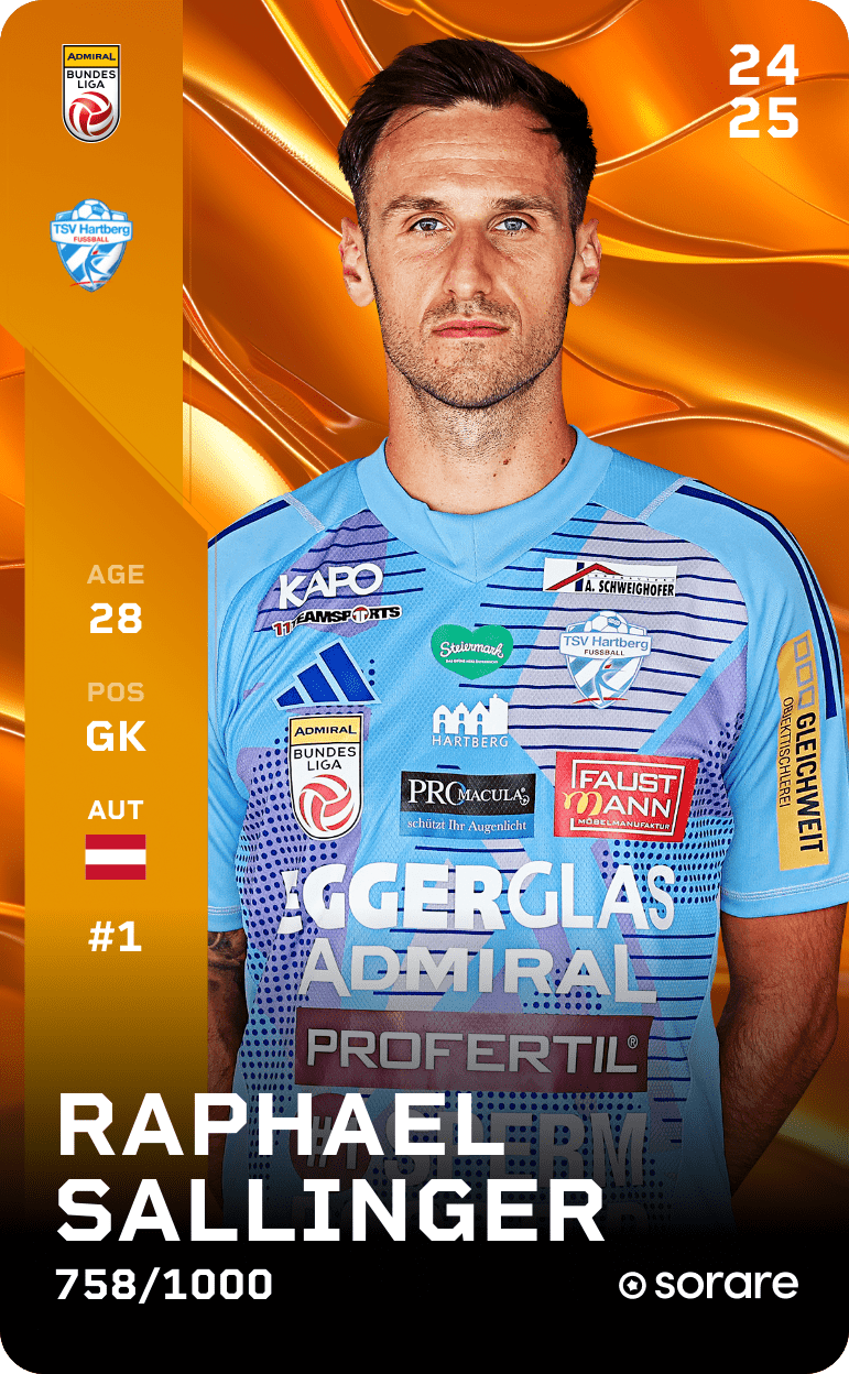 Raphael Sallinger 2024-25 • Limited 758/1000