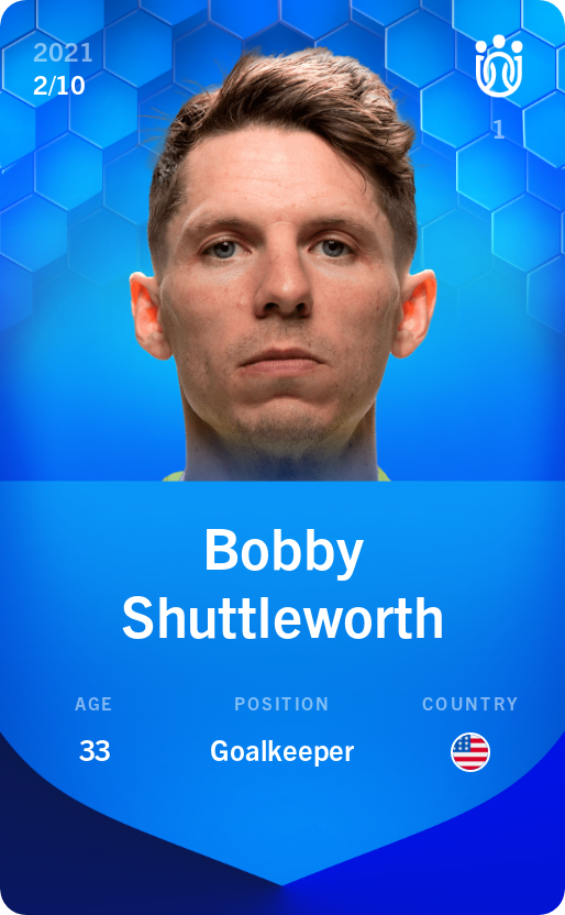 Sorare - Sorare Official - Bobby Shuttleworth 2021-22 • Super Rare 2/10 - NFT # 23792732822205465710005905857642269780971046062524843699680375029119837166815
