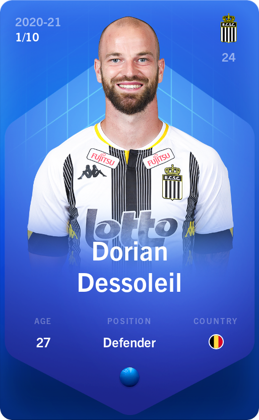 Sorare - Sorare Official - Dorian Dessoleil 2020-21 • Super Rare 1/10 - NFT # 2622762558217237963936701220866463284043807785584938223835280483842576012815
