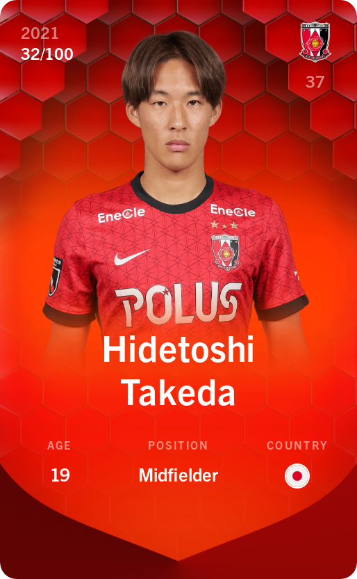 Sorare - Sorare Official - Hidetoshi Takeda 2021-22 • Rare 32/100 - NFT # 40056506822583560978737399086760078759408507576639213137042800847143266578841