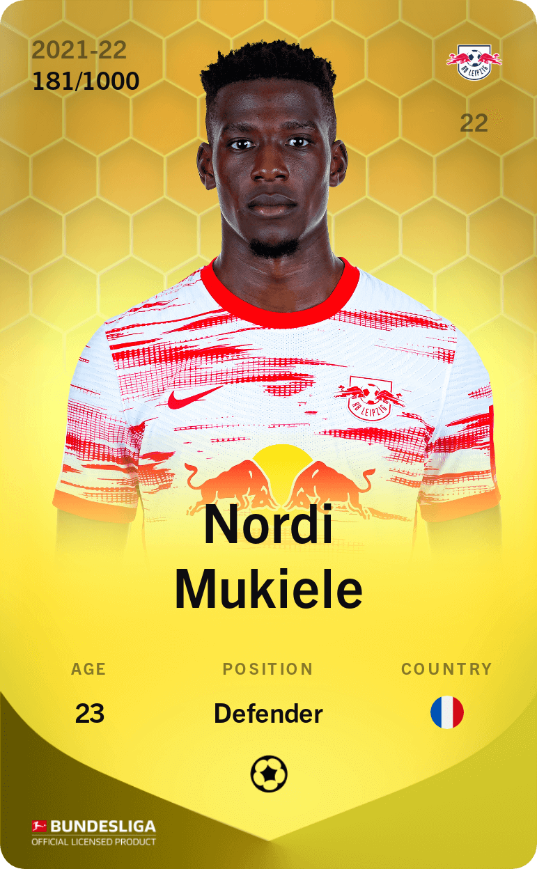 Nordi Mukiele 2021-22 • Limited 181/1000