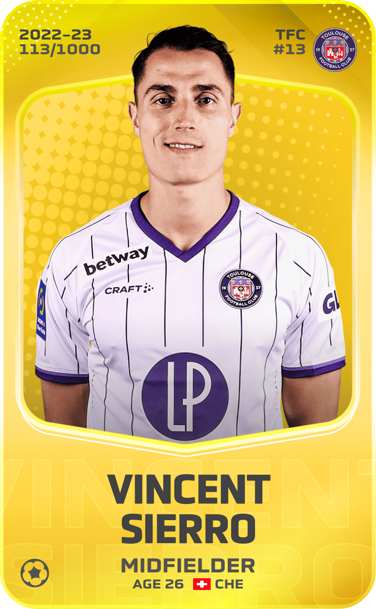 Vincent Sierro 2022-23 • Limited 113/1000