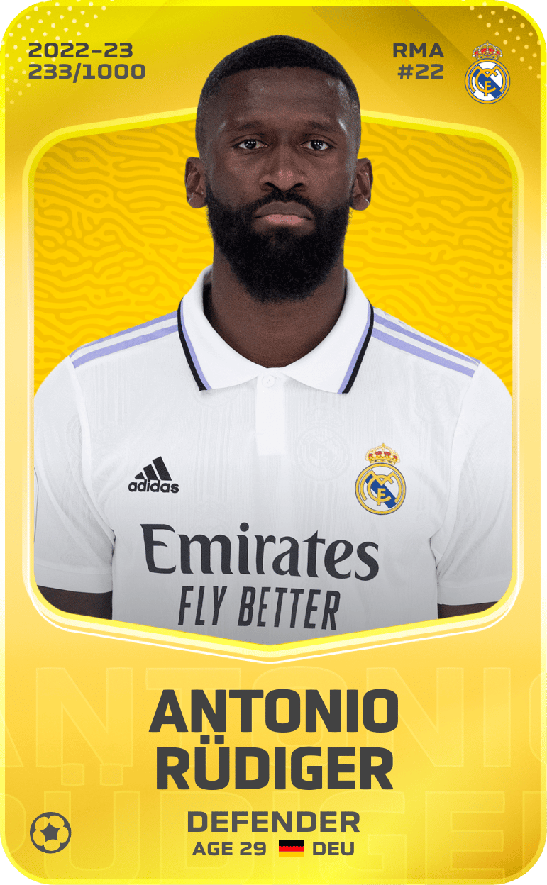 Antonio Rüdiger 2022-23 • Limited 233/1000