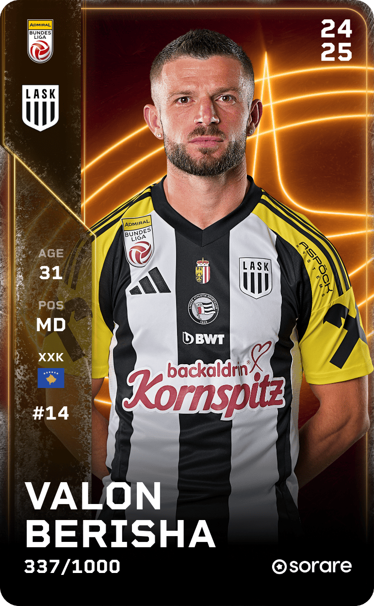 Valon Berisha 2024-25 • Limited 337/1000
