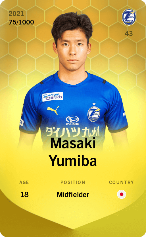 Masaki Yumiba 2021-22 • Limited 75/1000