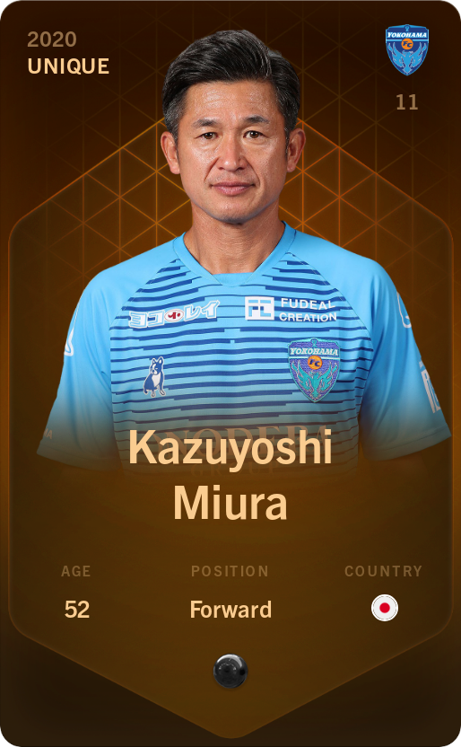 Sorare - Sorare Official - Kazuyoshi Miura 2020-21 • Unique - NFT # 55013554607641464286183732257514563296958315110345454033778757403846698002816