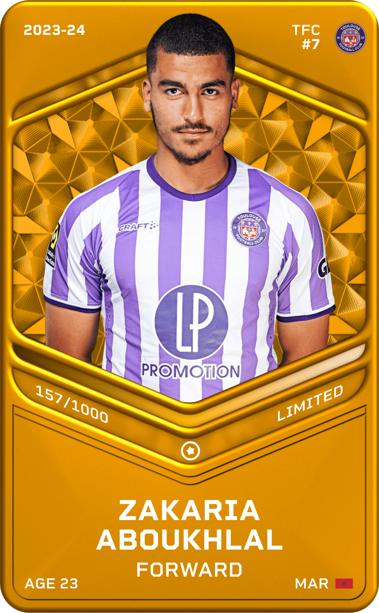 Zakaria Aboukhlal 2023-24 • Limited 157/1000