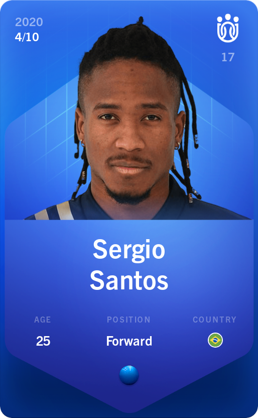 Sorare - Sorare Official - Sergio Santos 2020-21 • Super Rare 4/10 - NFT # 4263469985194800214077595611494952617383322045206722024222732740062704051463