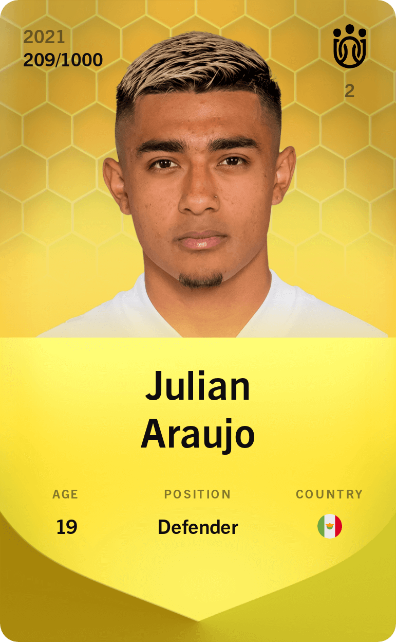 Julian Araujo 2021-22 • Limited 209/1000