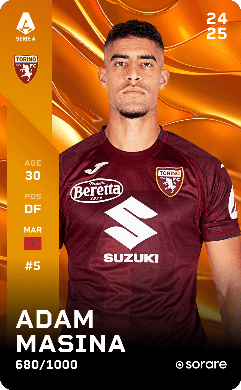 Adam Masina 2024-25 • Limited 680/1000