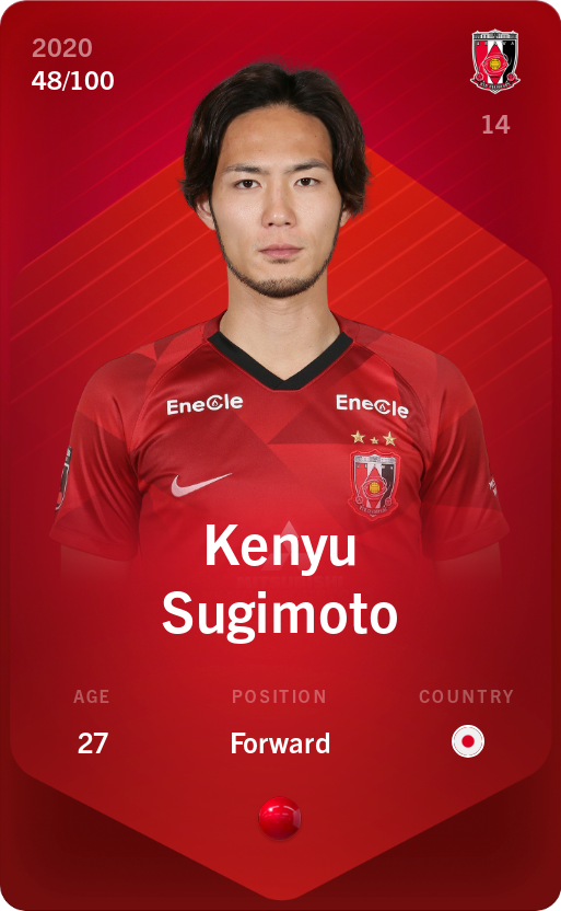 Sorare - Sorare Official - Kenyu Sugimoto 2020-21 • Rare 48/100 - NFT # 21055645466087855703308043738725213389457237320303282632659081416342186122108