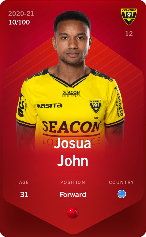 Sorare - Sorare Official - Josua John 2020-21 • Rare 10/100 - NFT # 6745187699369881903205593163678932049868172928933640619941584086694185697567