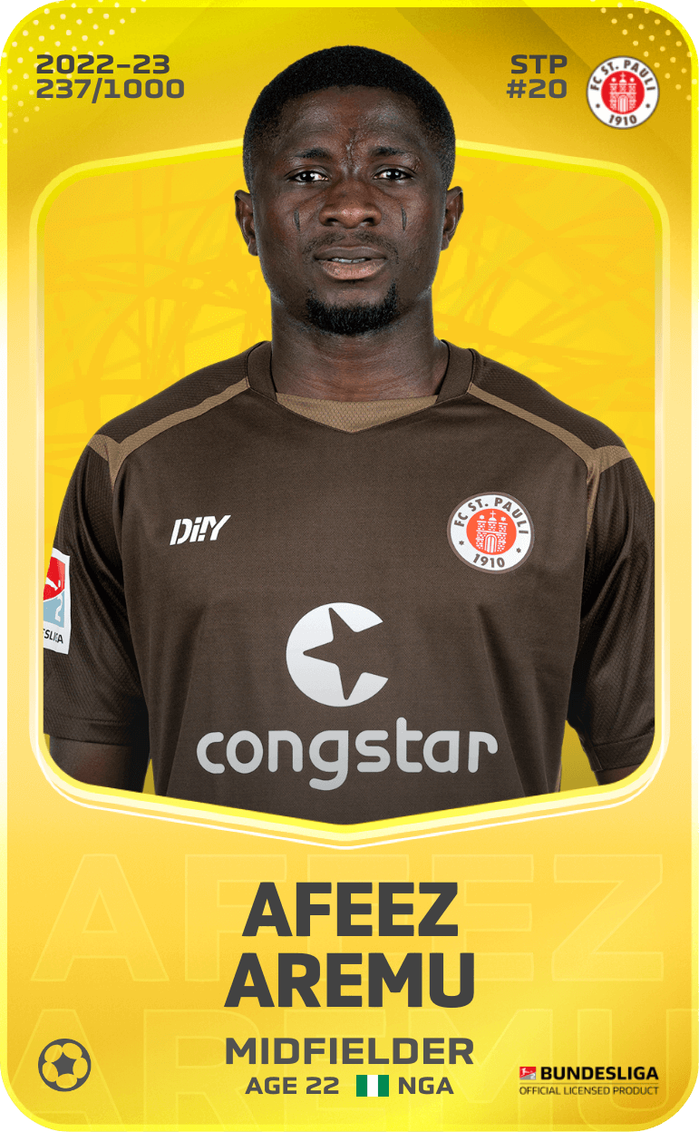 Afeez Aremu 2022-23 • Limited 237/1000