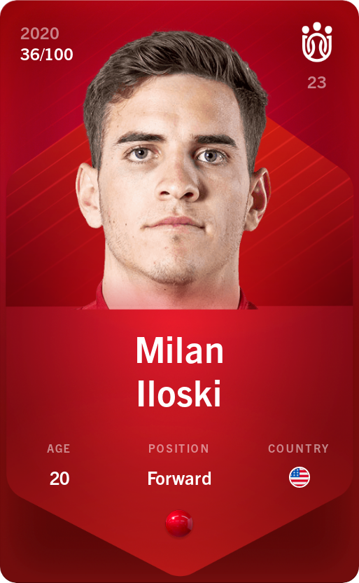 Sorare - Sorare Official - Milan Iloski 2020-21 • Rare 36/100 - NFT # 39720162070731538851574123007139137437501914440085243014692384406223759742935
