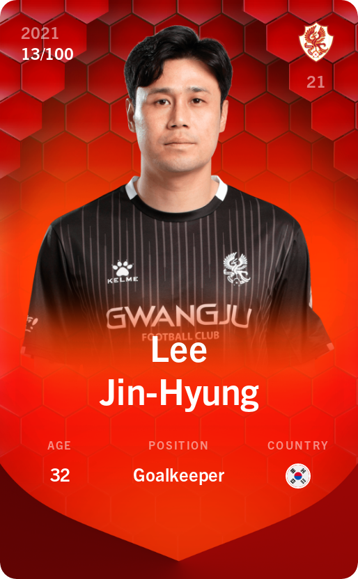 Sorare - Sorare Official - Lee Jin-Hyung 2021-22 • Rare 13/100 - NFT # 104572859735592483486870470815785656662554226258986470751435522789466810077580