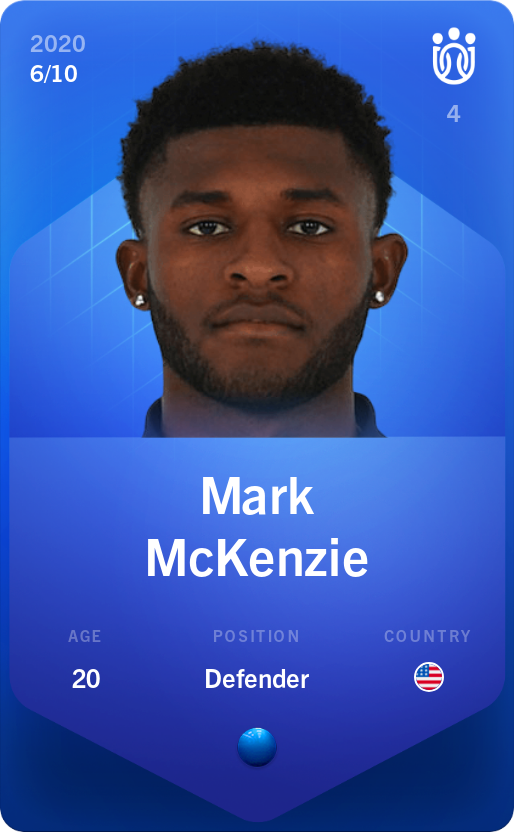 Sorare - Sorare Official - Mark McKenzie 2020-21 • Super Rare 6/10 - NFT # 88626354895856587023124575407662913467354749526245550707386011848950031148098
