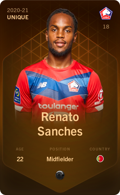 Sorare - Sorare Official - Renato Sanches 2020-21 • Unique - NFT # 14701246103612712902495231437080895526517716290098050976839787394553144835996