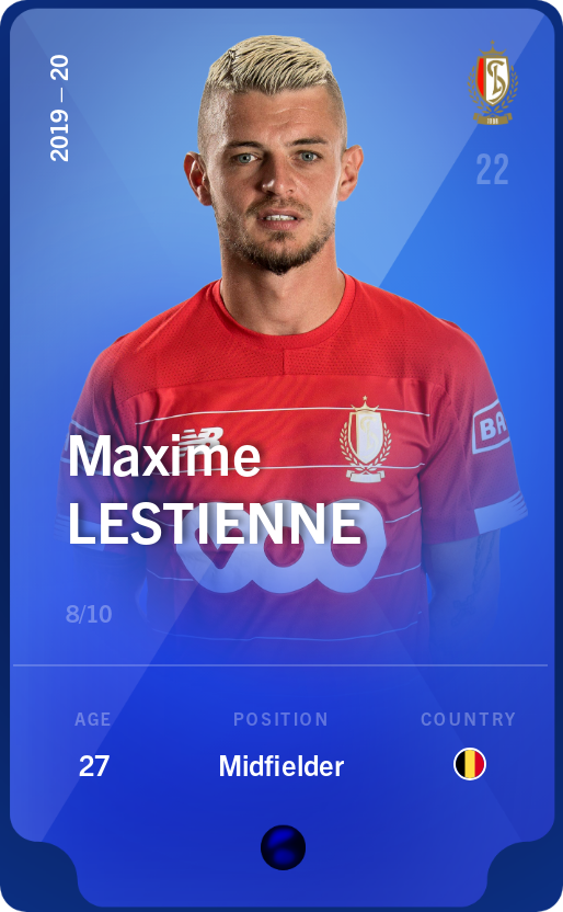 Sorare - Sorare Official - Maxime Lestienne 2019-20 • Super Rare 8/10 - NFT # 106109152664630901131810114959350268524518617764392145761232258533052093597594