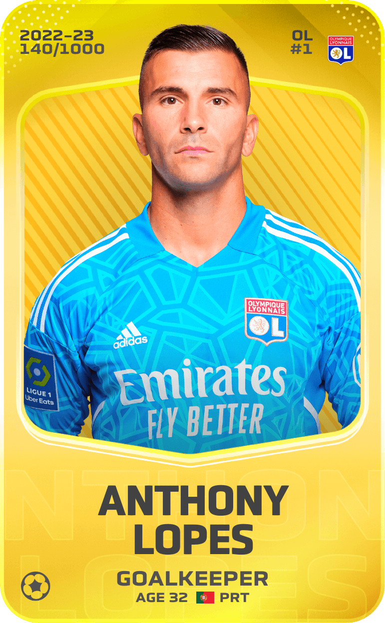Anthony Lopes 2022-23 • Limited 140/1000