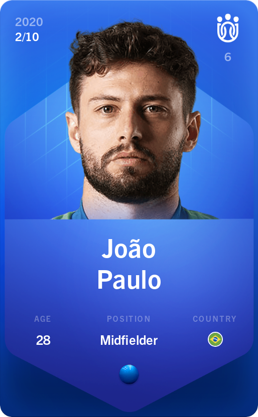 Sorare - Sorare Official - João Paulo 2020-21 • Super Rare 2/10 - NFT # 85080416333131452126188950698797814855733260879717287896238927955303615919850