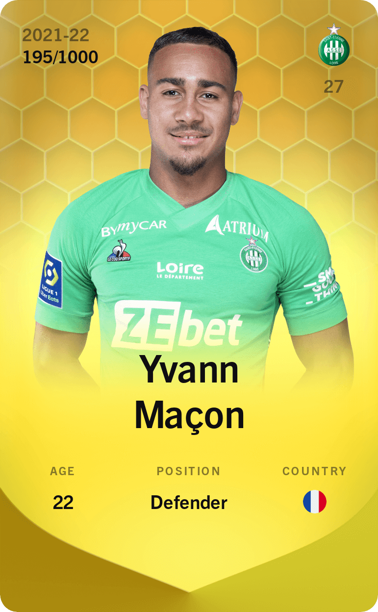 Yvann Maçon 2021-22 • Limited 195/1000