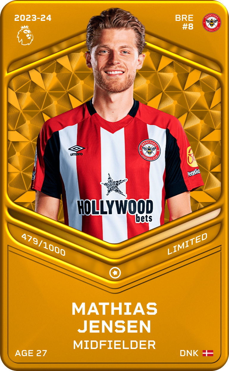 Mathias Jensen 2023-24 • Limited 479/1000