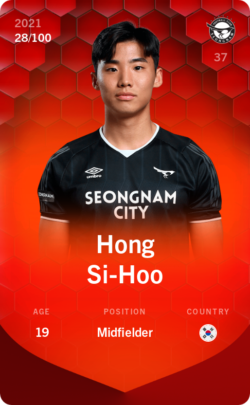Sorare - Sorare Official - Hong Si-Hoo 2021-22 • Rare 28/100 - NFT # 96469527979613763516035073242209924070688155364665531071162263383183638044683