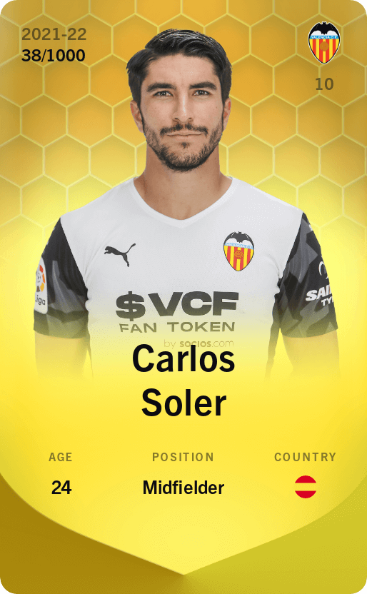 Carlos Soler 2021-22 • Limited 38/1000