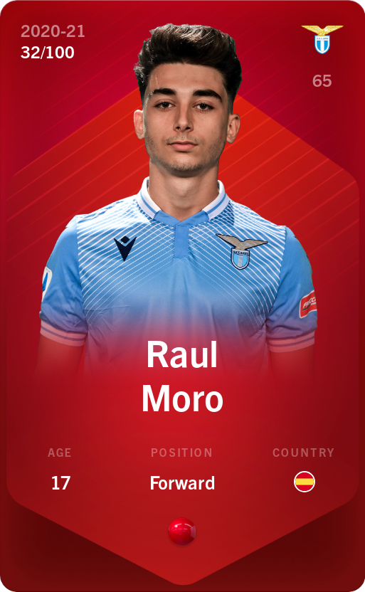 Sorare - Sorare Official - Raul Moro 2020-21 • Rare 32/100 - NFT # 52696914701996646180894611387120526562935273337382763612004419160677289618168