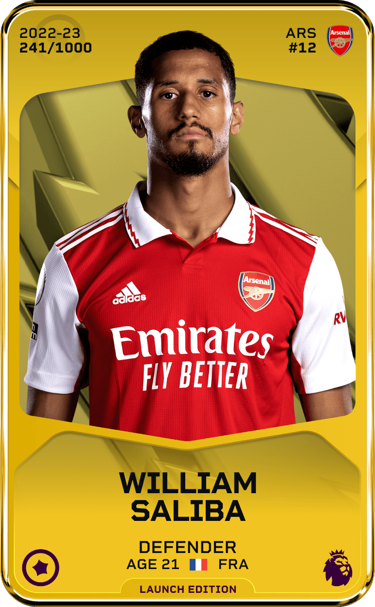 William Saliba 2022-23 • Limited 241/1000