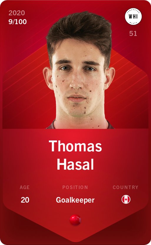 Sorare - Sorare Official - Thomas Hasal 2020-21 • Rare 9/100 - NFT # 88422605562953441501792261175062923404758243739105930019558642242215096857855