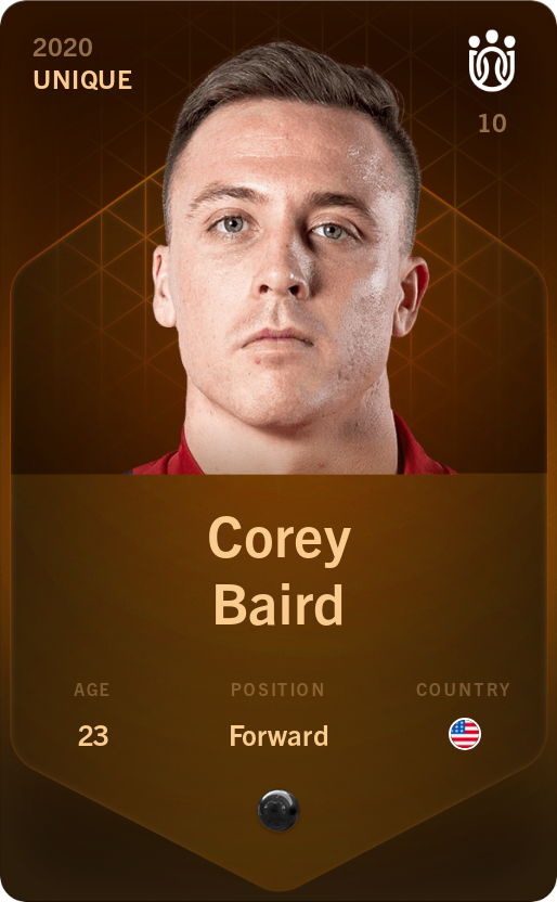 Sorare - Sorare Official - Corey Baird 2020-21 • Unique - NFT # 92518950649722030044584868331826612329870178261498968939227123288522940235876