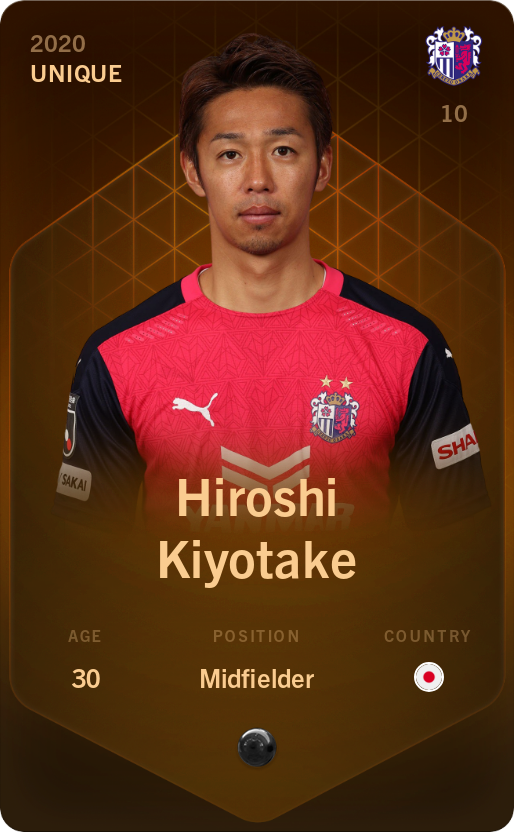 Sorare - Sorare Official - Hiroshi Kiyotake 2020-21 • Unique - NFT # 30087266960384019389253129382759391049099787848481256434058083099371053766549