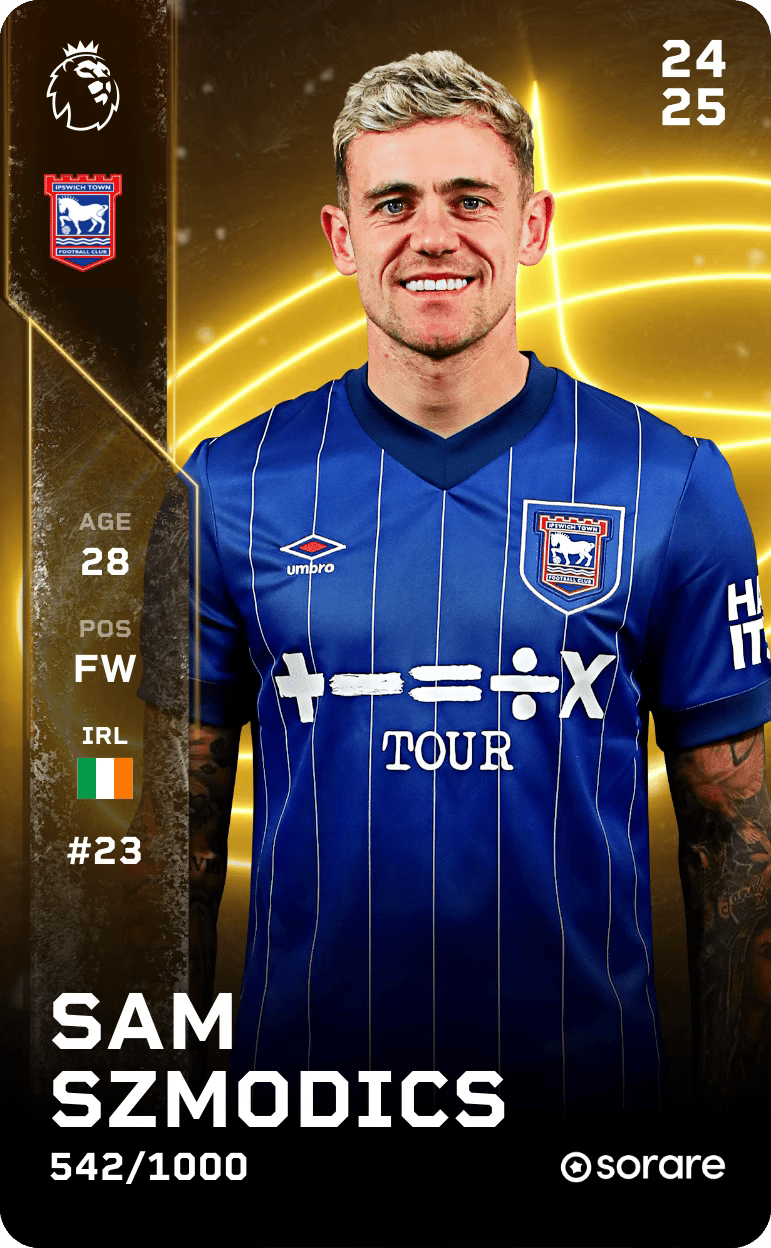 Samuel Szmodics 2024-25 • Limited 542/1000