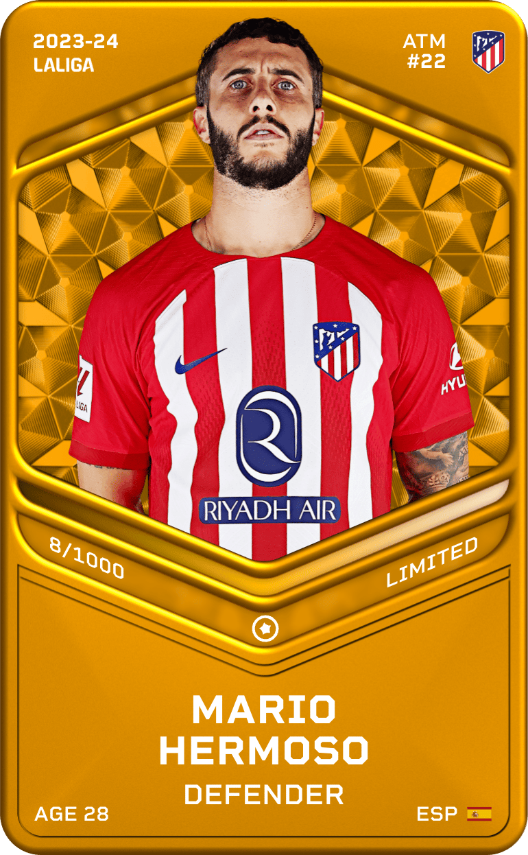 Mario Hermoso 2023-24 • Limited 8/1000