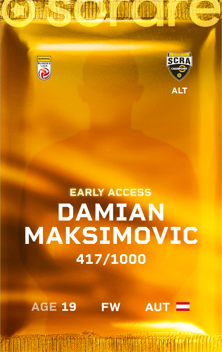 Damian Maksimovic 2024-25 • Limited 417/1000