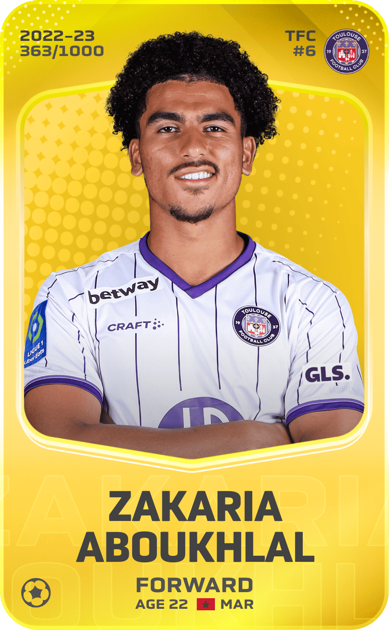 Zakaria Aboukhlal 2022-23 • Limited 363/1000