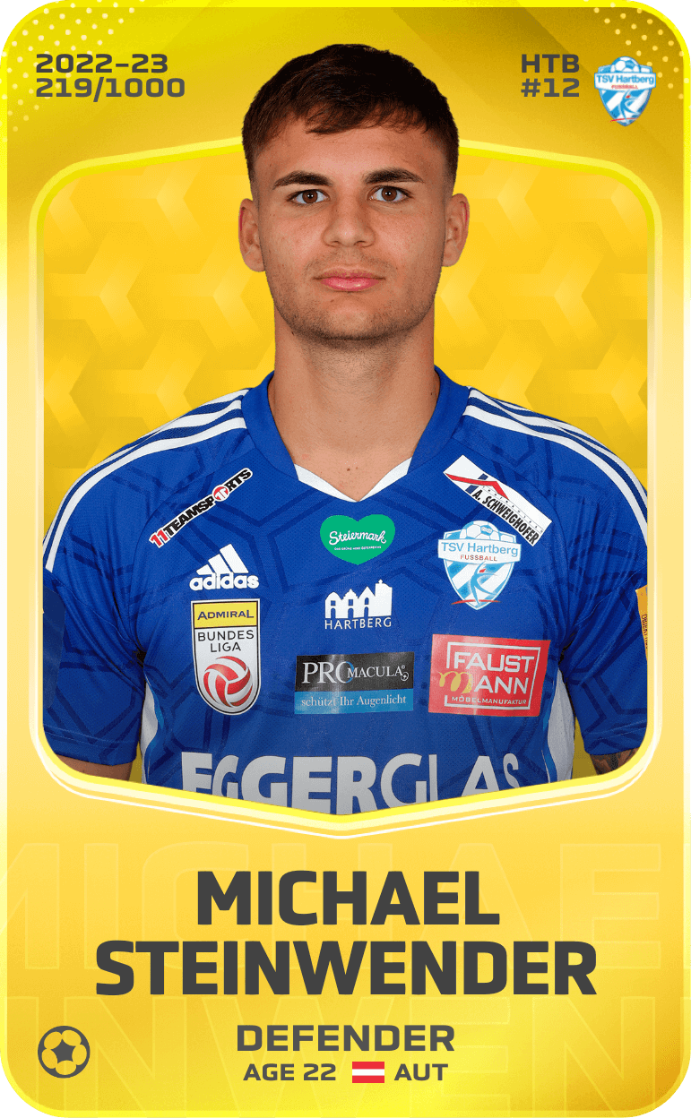 Michael Steinwender 2022-23 • Limited 219/1000