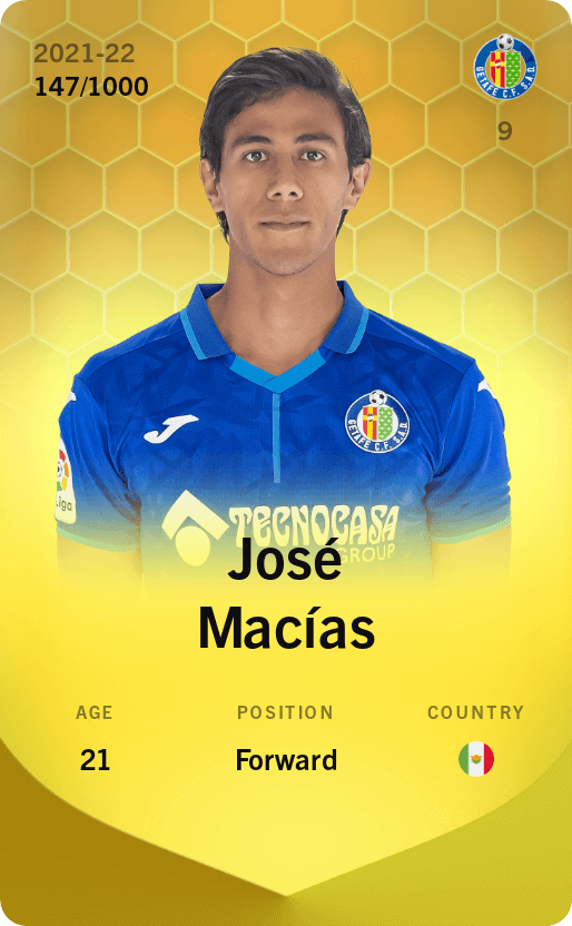 José Macías 2021-22 • Limited 147/1000