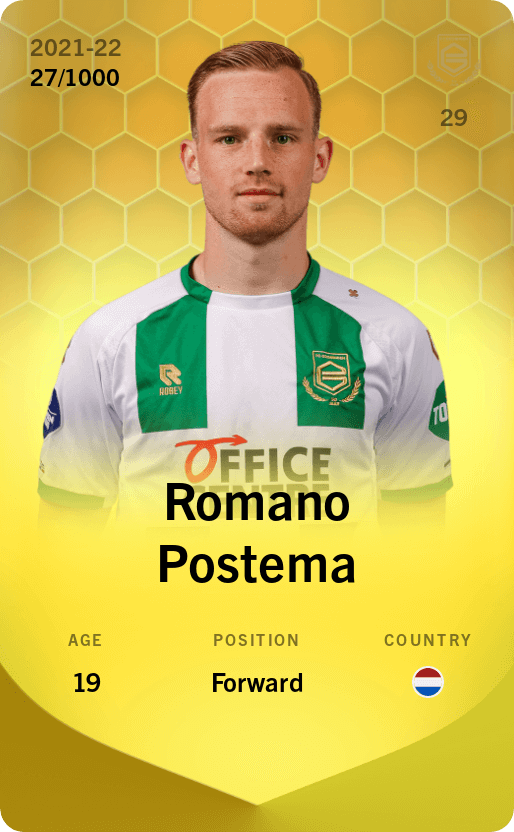 Romano Postema 2021-22 • Limited 27/1000