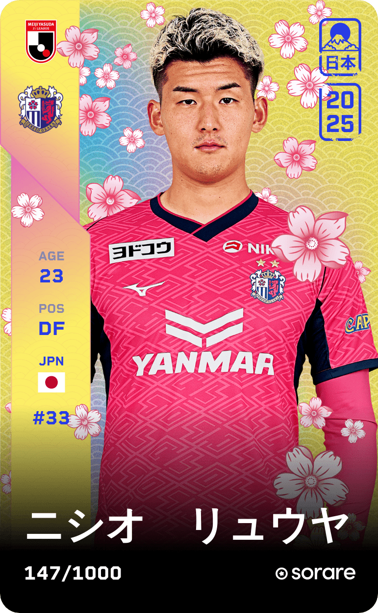 Ryuya Nishio 2025-26 • Limited 147/1000