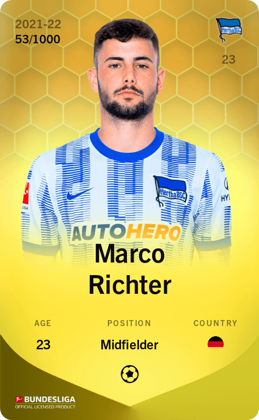 Marco Richter 2021-22 • Limited 53/1000