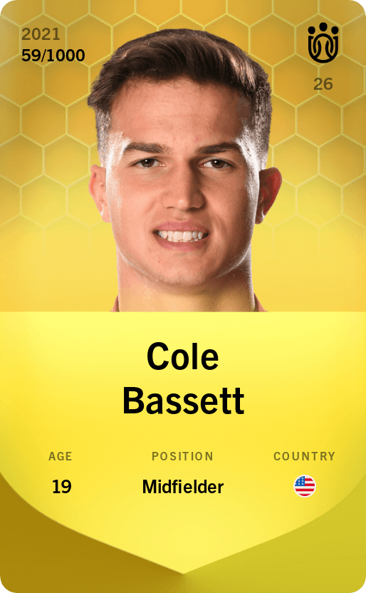 Cole Bassett 2021-22 • Limited 59/1000